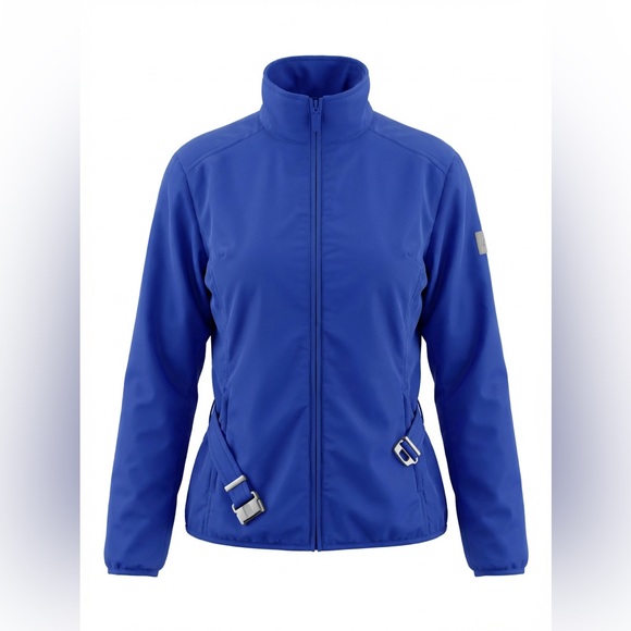 POLO JEANS CO. MENS SKI JACKET ROYAL BLUE WITH BUCKLE SIZE L